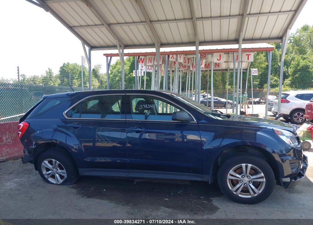 2016 CHEVROLET EQUINOX LS VIN: 2GNALBEK2G6140481