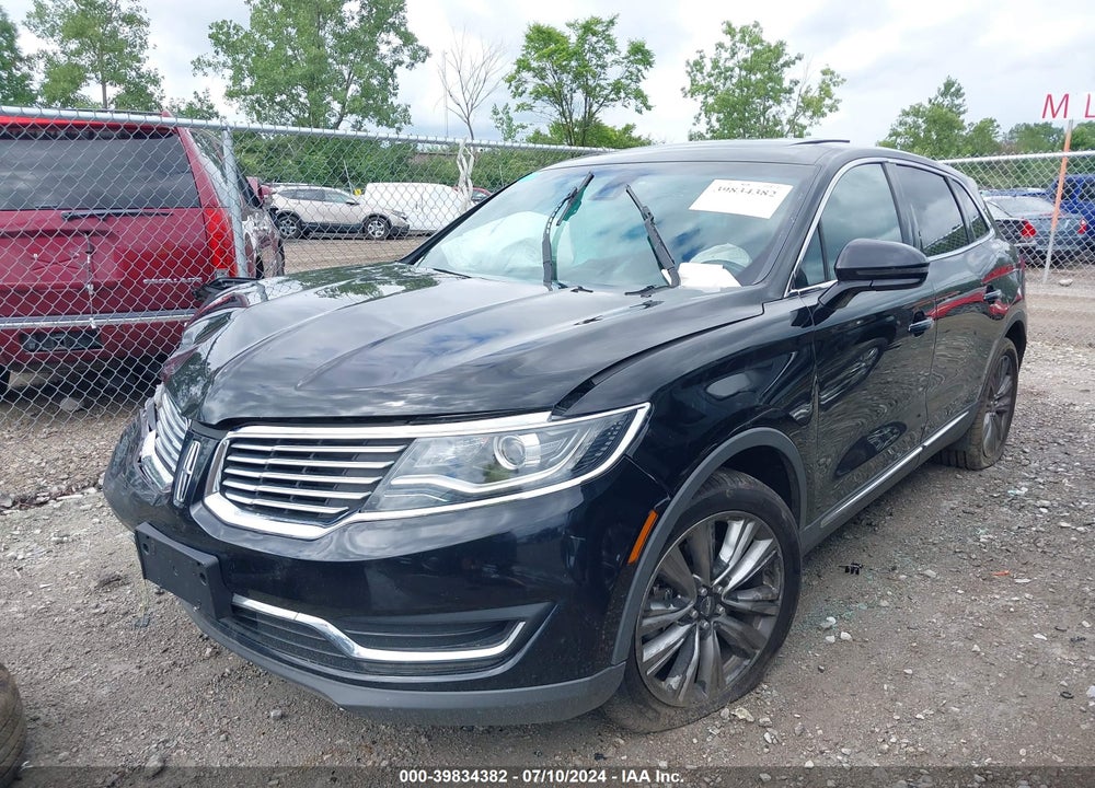 2016 LINCOLN MKX RESERVE VIN: 2LMTJ8LP6GBL33359