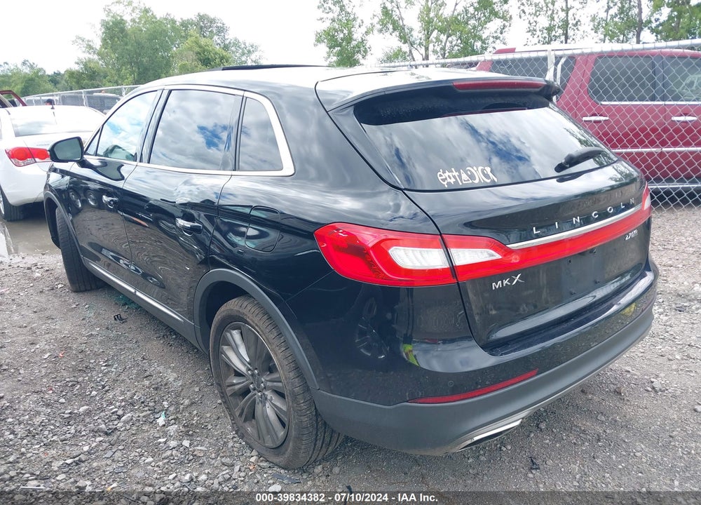 2016 LINCOLN MKX RESERVE VIN: 2LMTJ8LP6GBL33359