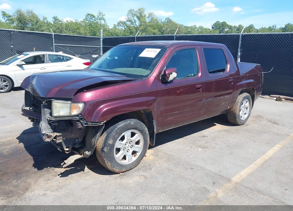 2008 HONDA RIDGELINE RTL VIN: 2HJYK16518H519566