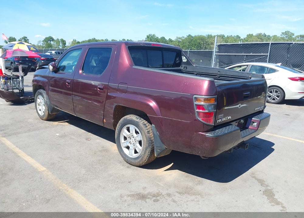 2008 HONDA RIDGELINE RTL VIN: 2HJYK16518H519566
