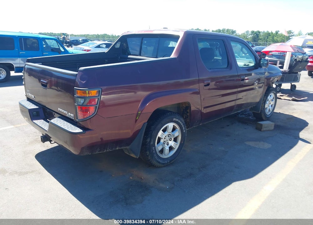 2008 HONDA RIDGELINE RTL VIN: 2HJYK16518H519566