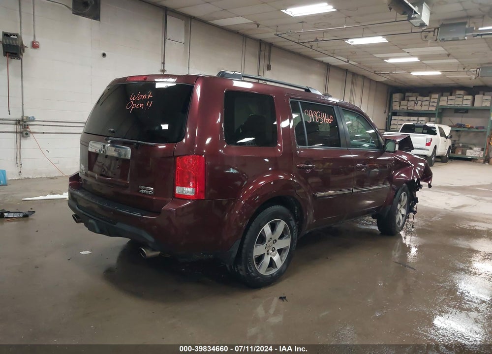 2015 HONDA PILOT TOURING VIN: 5FNYF4H99FB049963