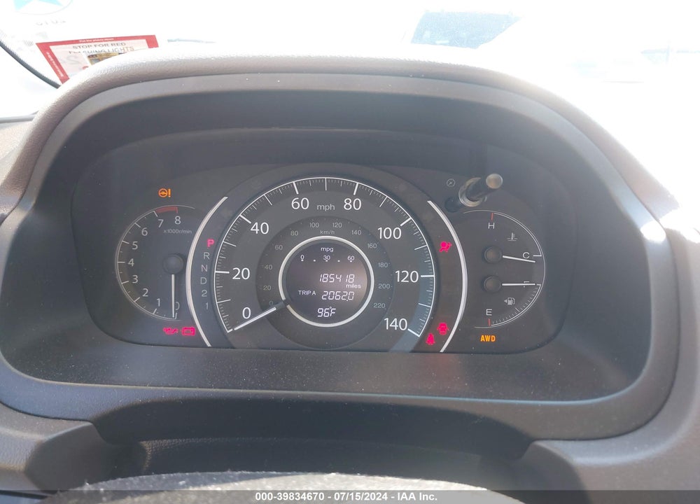 2013 HONDA CR-V EX-L VIN: 5J6RM4H71DL065913