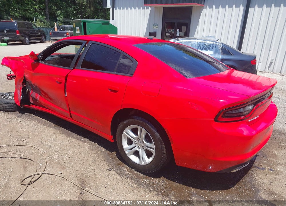 2022 DODGE CHARGER SXT RWD VIN: 2C3CDXBG3NH176343