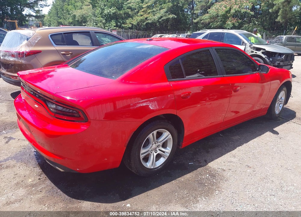 2022 DODGE CHARGER SXT RWD VIN: 2C3CDXBG3NH176343