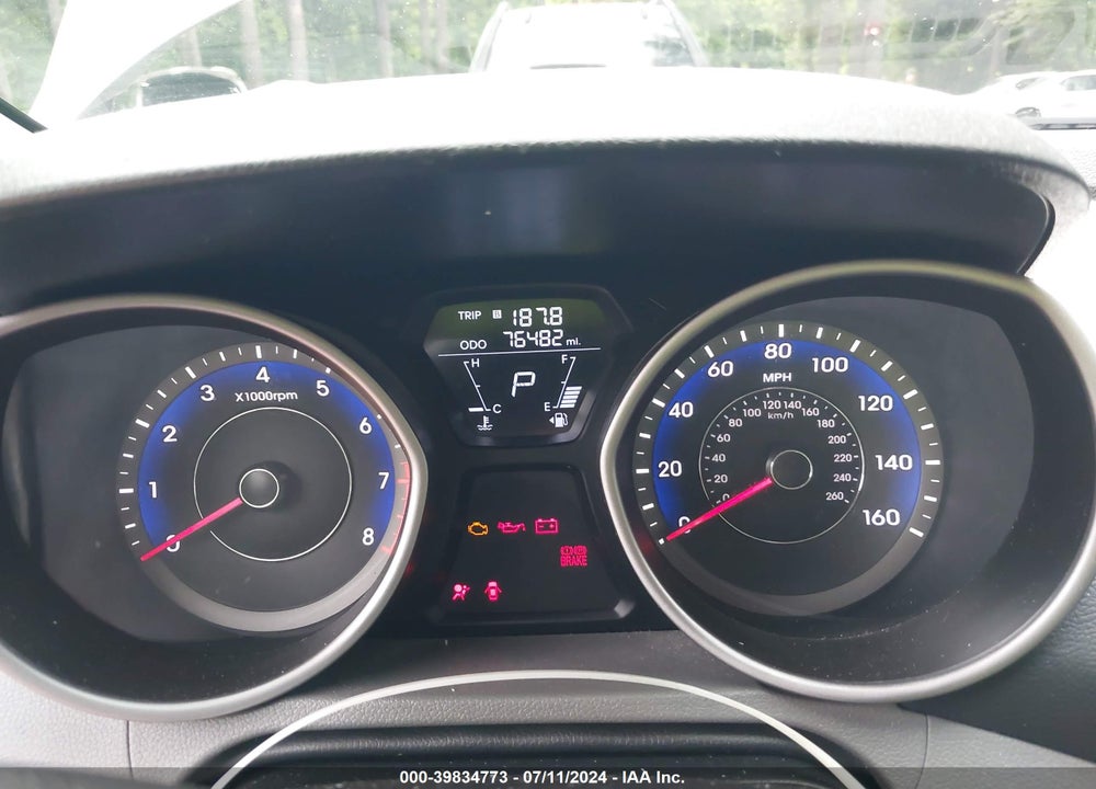 2013 HYUNDAI ELANTRA GLS VIN: KMHDH4AE8DU921565