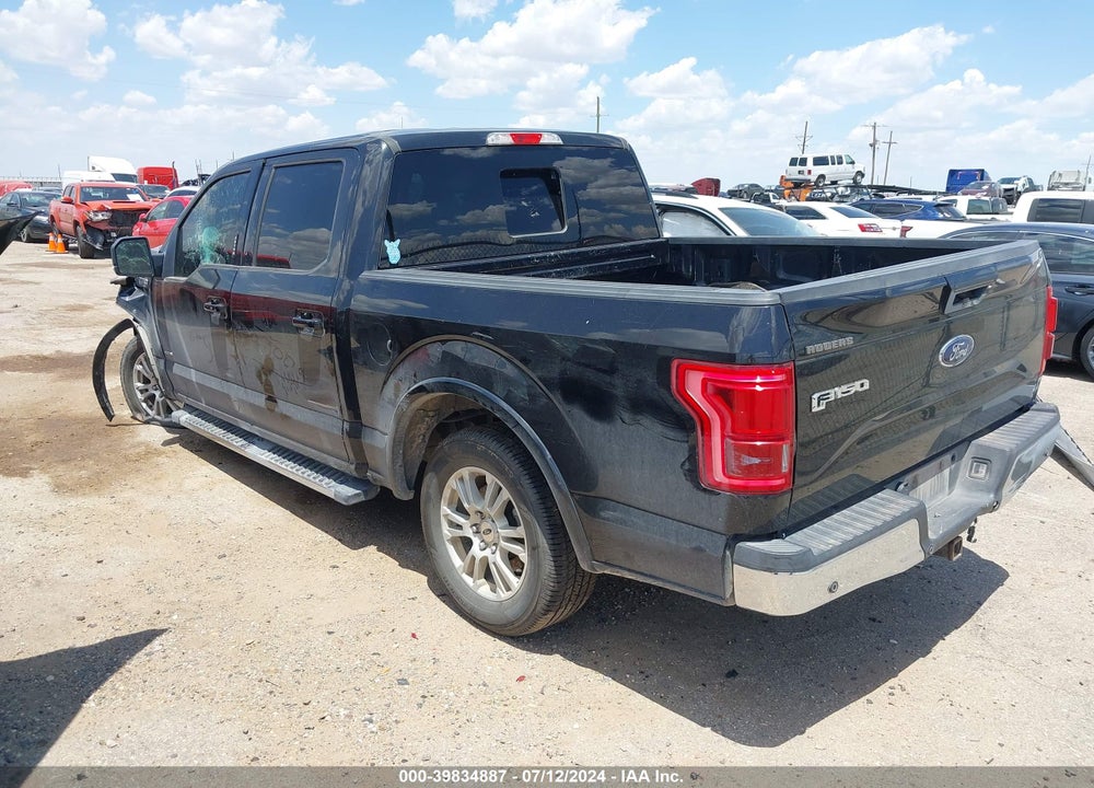 2015 FORD F-150 LARIAT VIN: 1FTEW1CP3FKD26472