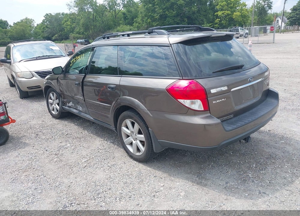 2009 SUBARU OUTBACK 2.5I VIN: 4S4BP61C697312050