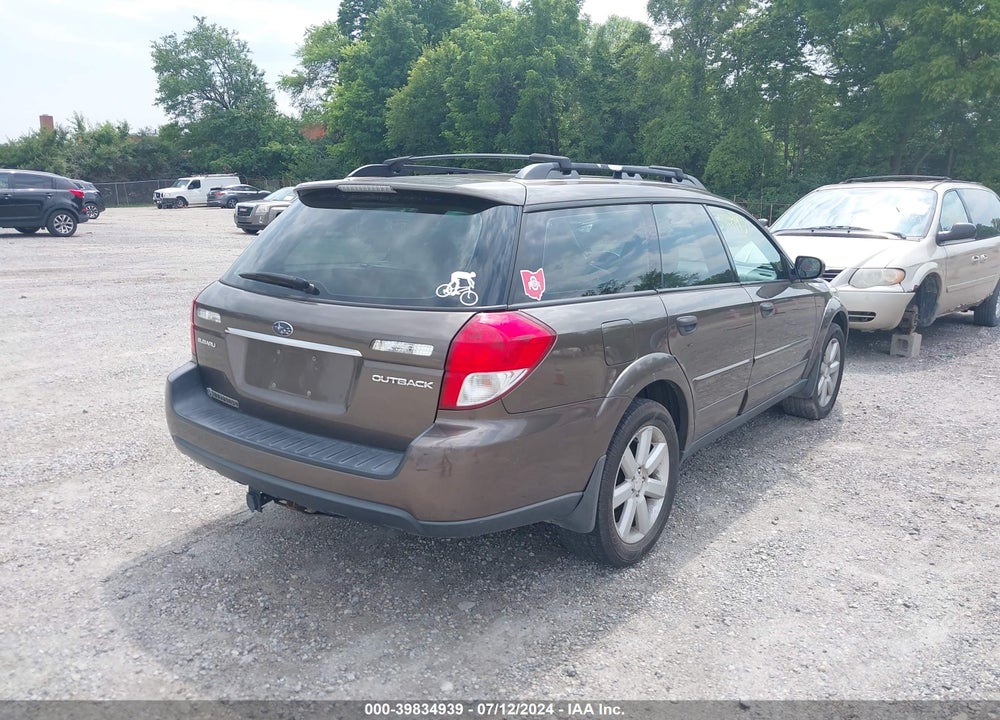 2009 SUBARU OUTBACK 2.5I VIN: 4S4BP61C697312050
