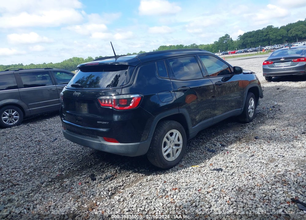 2018 JEEP COMPASS SPORT 4X4 VIN: 3C4NJDAB1JT131811