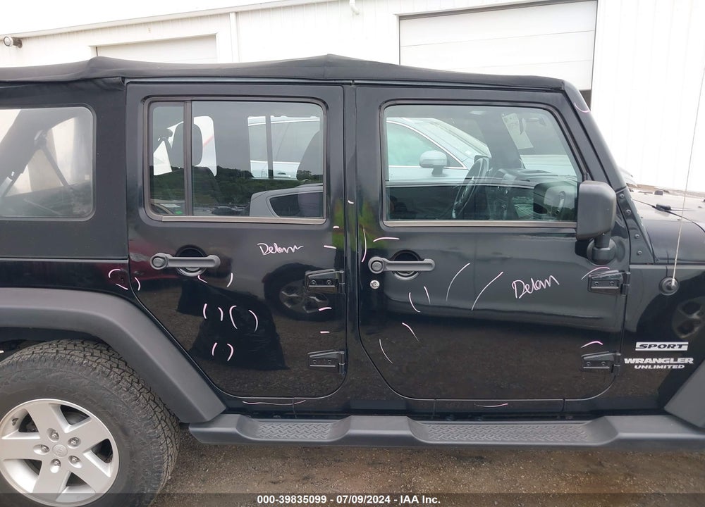 2013 JEEP WRANGLER UNLIMITED SPORT VIN: 1C4BJWDG6DL689191