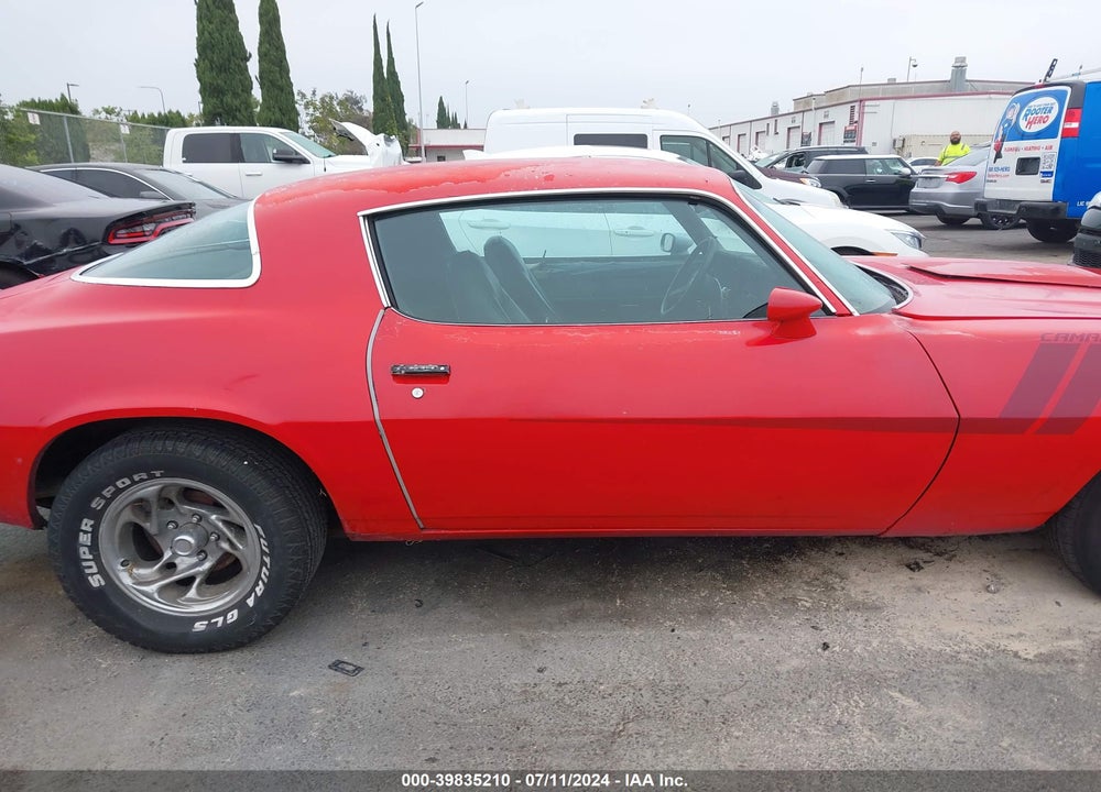 1979 CHEV CAMARO VIN: 1Q87L9L649541