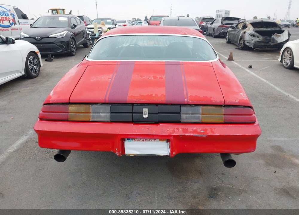 1979 CHEV CAMARO VIN: 1Q87L9L649541
