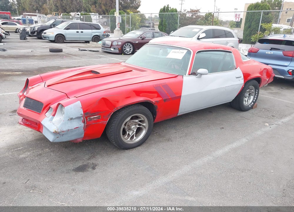 1979 CHEV CAMARO VIN: 1Q87L9L649541