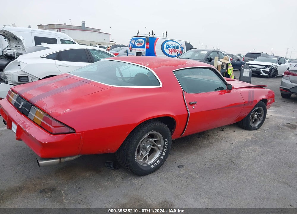 1979 CHEV CAMARO VIN: 1Q87L9L649541