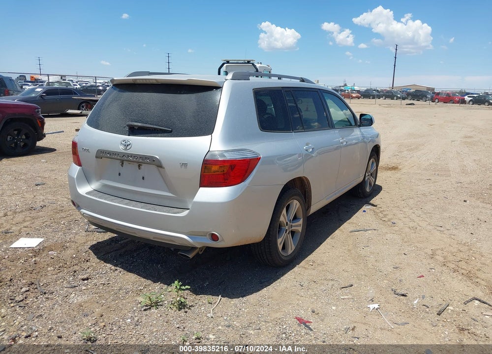 2008 TOYOTA HIGHLANDER SPORT VIN: JTEDS43A082031333