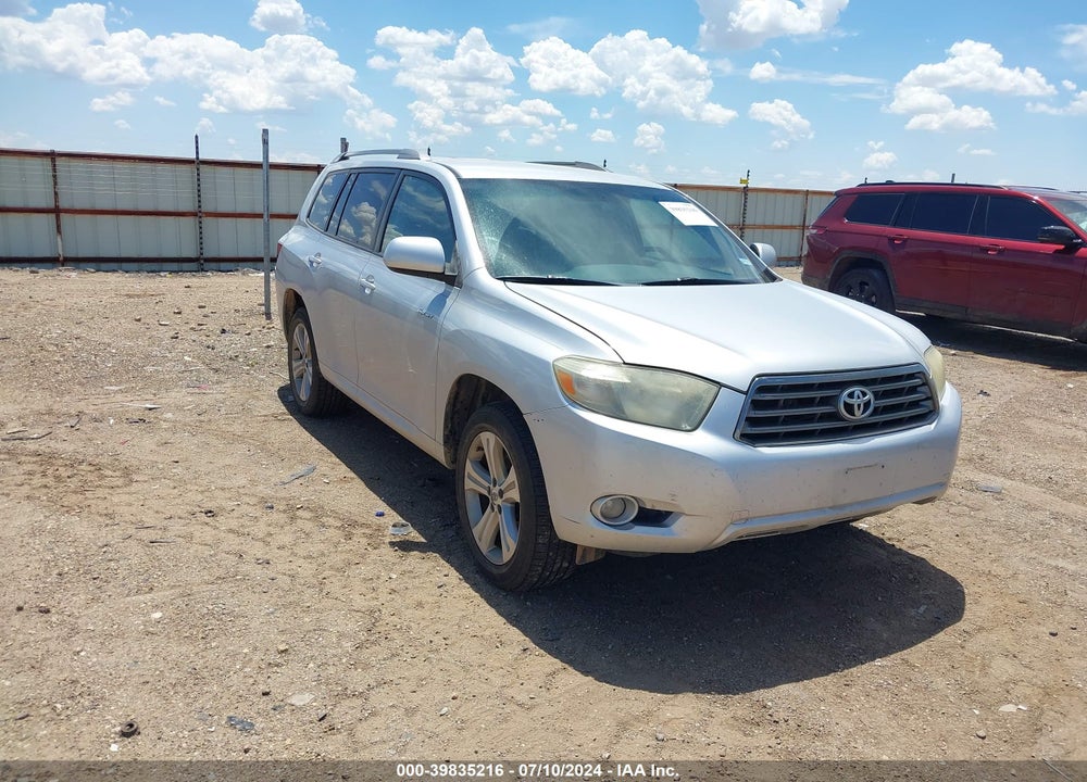 2008 TOYOTA HIGHLANDER SPORT VIN: JTEDS43A082031333