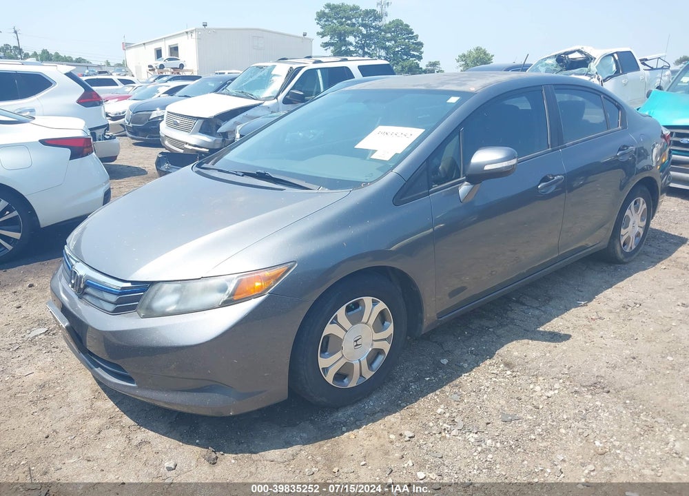 2012 HONDA CIVIC HYBRID VIN: JHMFB4F25CS004329