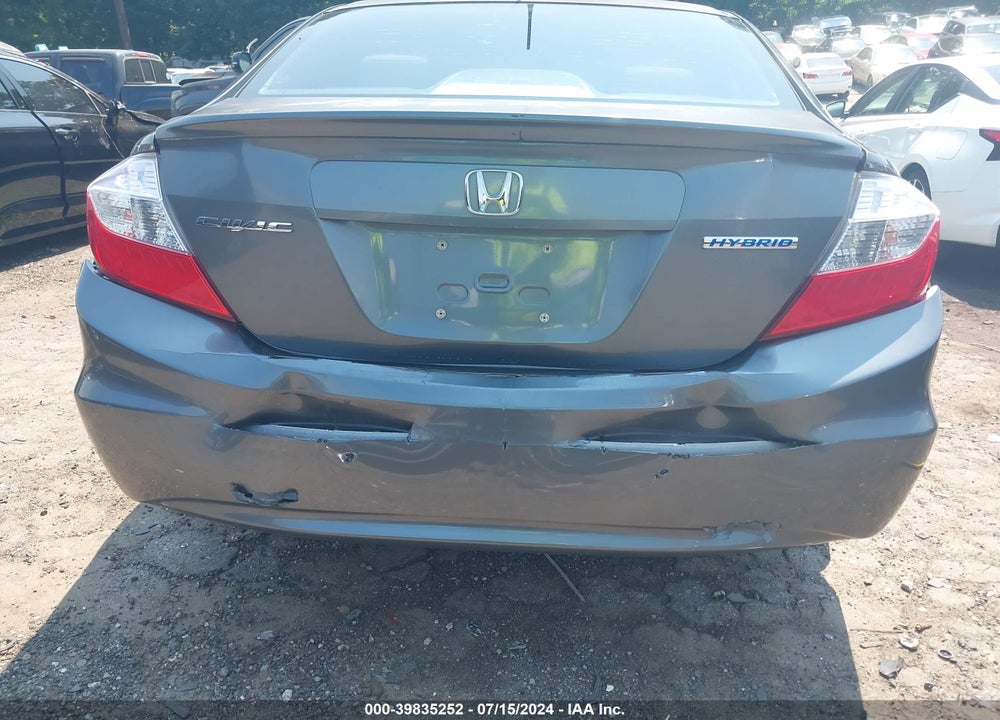 2012 HONDA CIVIC HYBRID VIN: JHMFB4F25CS004329