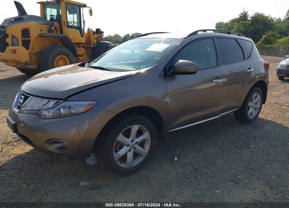 2010 NISSAN MURANO VIN: JN8AZ1MU4AW000308
