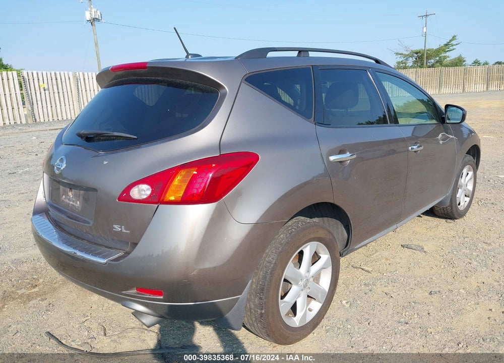 2010 NISSAN MURANO VIN: JN8AZ1MU4AW000308