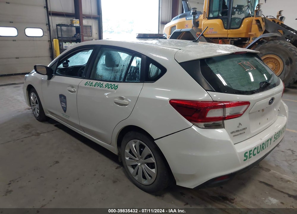 2019 SUBARU IMPREZA 2.0I VIN: 4S3GTAA64K3727559