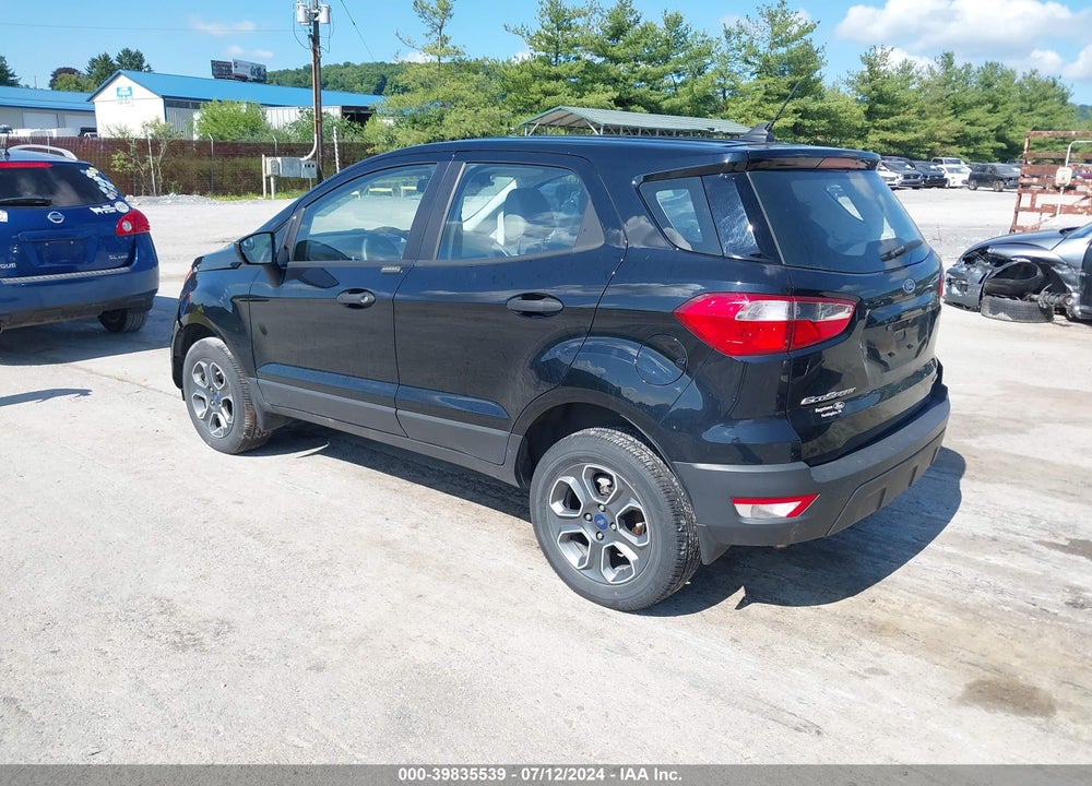 2022 FORD ECOSPORT S VIN: MAJ6S3FL1NC464031