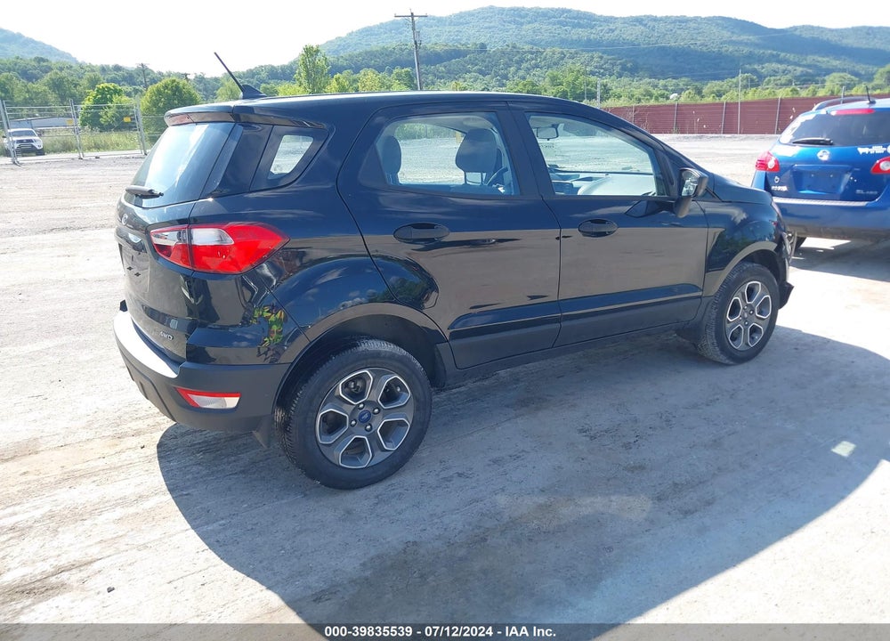 2022 FORD ECOSPORT S VIN: MAJ6S3FL1NC464031