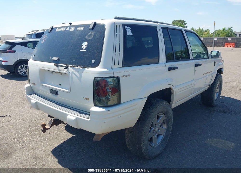 1996 JEEP GRAND CHEROKEE LIMITED VIN: 1J4GZ78Y5TC217094