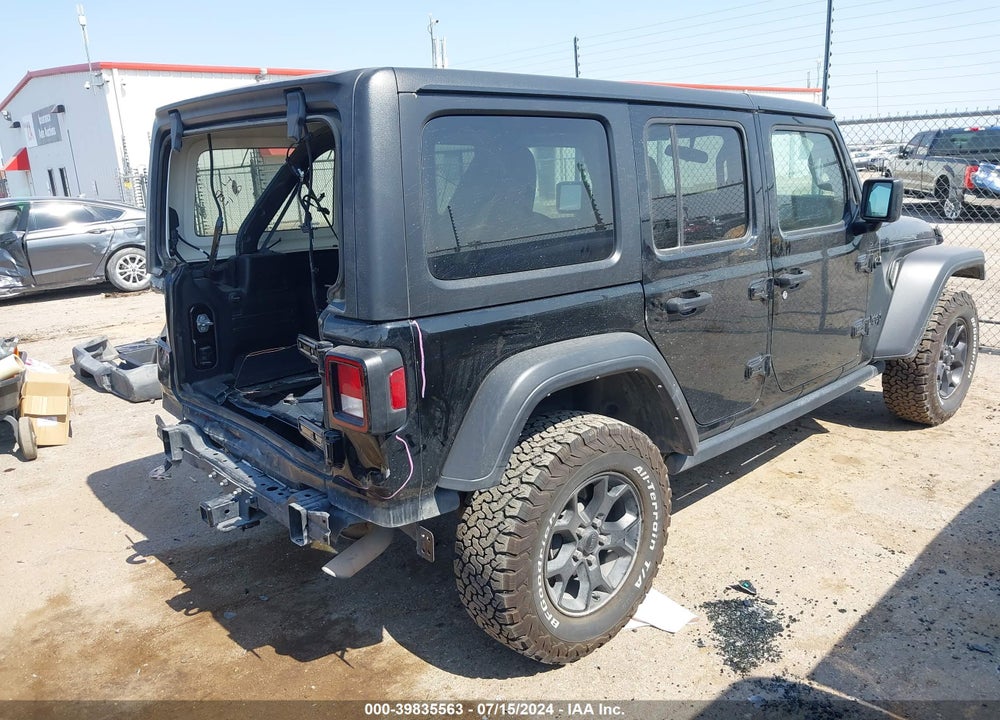 2021 JEEP WRANGLER UNLIMITED WILLYS 4X4 VIN: 1C4HJXDG9MW712591