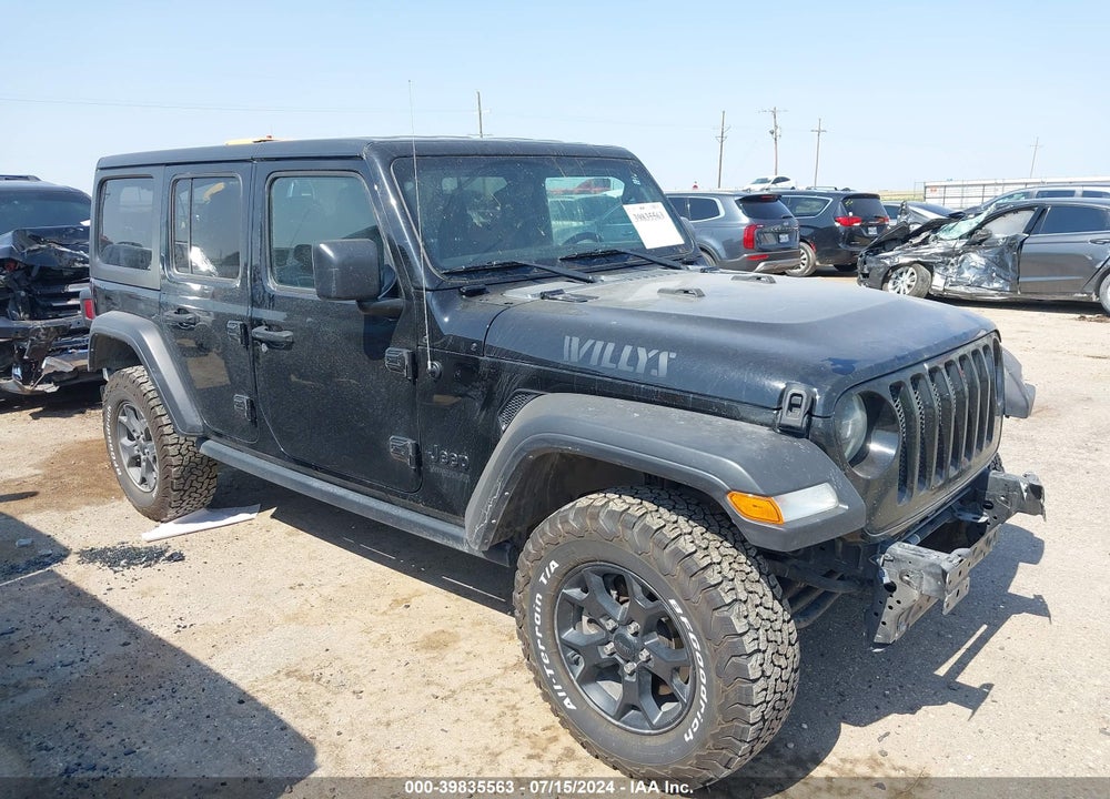 2021 JEEP WRANGLER UNLIMITED WILLYS 4X4 VIN: 1C4HJXDG9MW712591