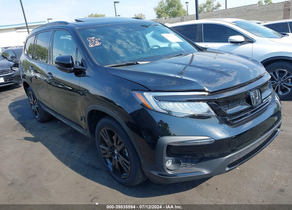 2021 HONDA PILOT AWD BLACK EDITION VIN: 5FNYF6H72MB062237