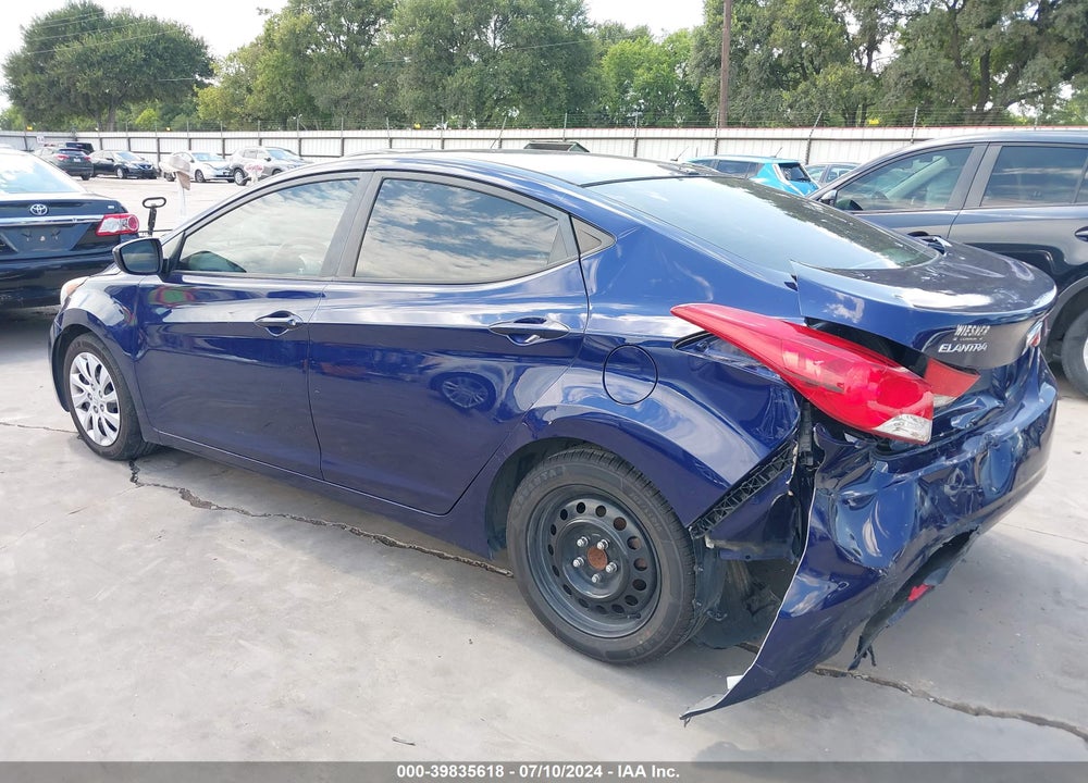 2013 HYUNDAI ELANTRA GLS VIN: 5NPDH4AE6DH203429