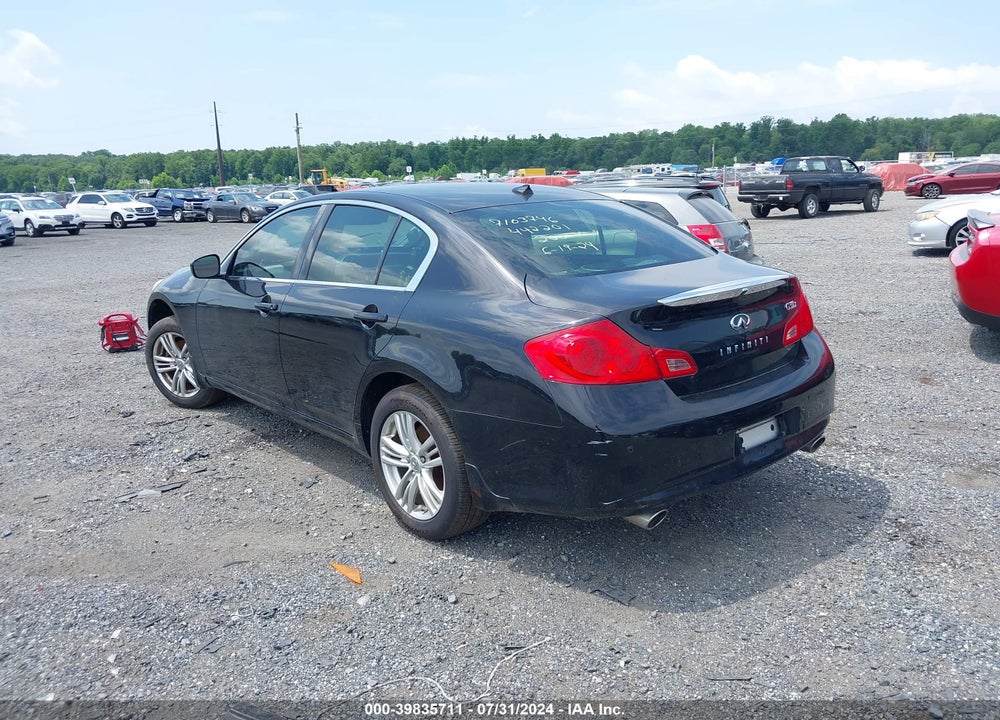 2012 INFINITI G37X VIN: JN1CV6AR1CM672373