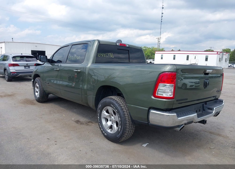 2020 RAM 1500 BIG HORN 4X4 5'7 BOX VIN: 1C6SRFFT4LN367422