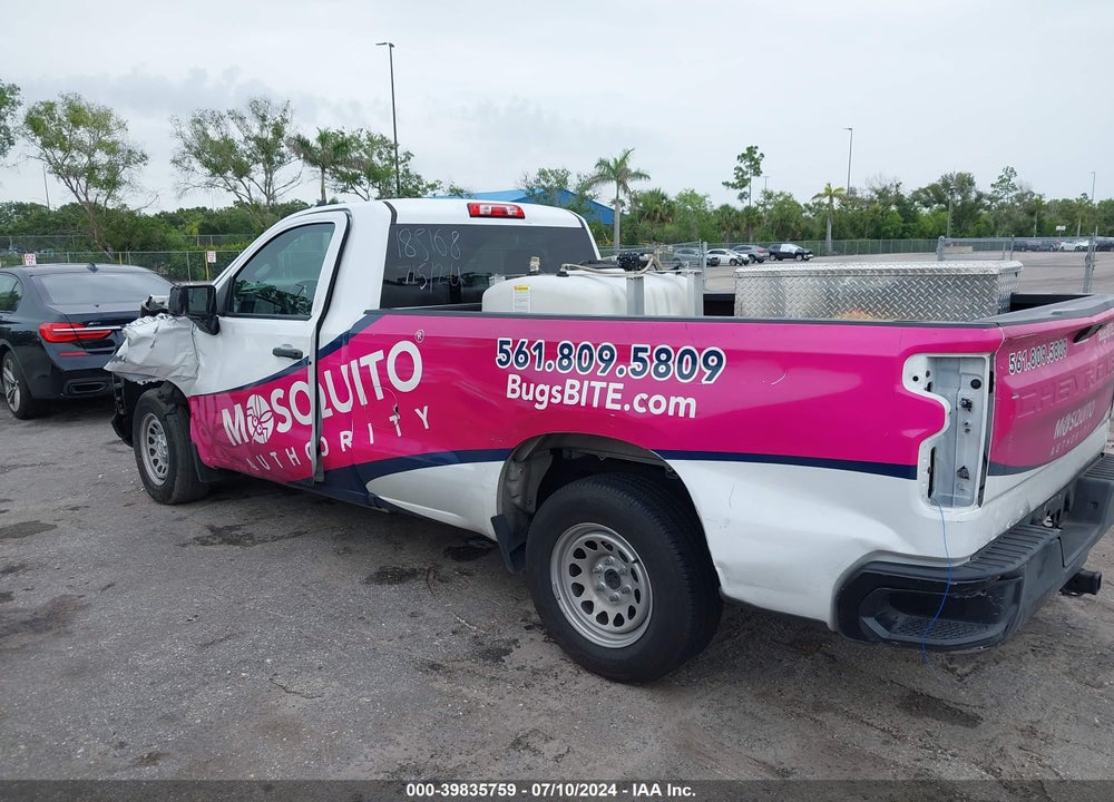 2022 CHEVROLET SILVERADO 1500 LTD 2WD REGULAR CAB LONG BED WT VIN: 3GCNWAEK7NG185168