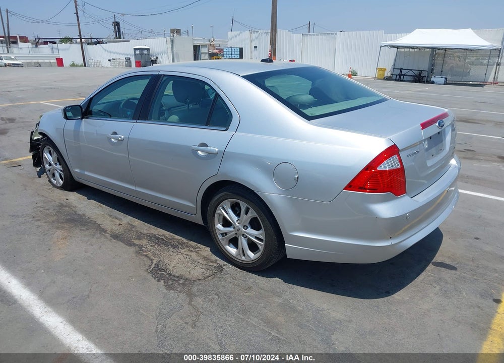 2012 FORD FUSION SE VIN: 3FAHP0HA7CR310457