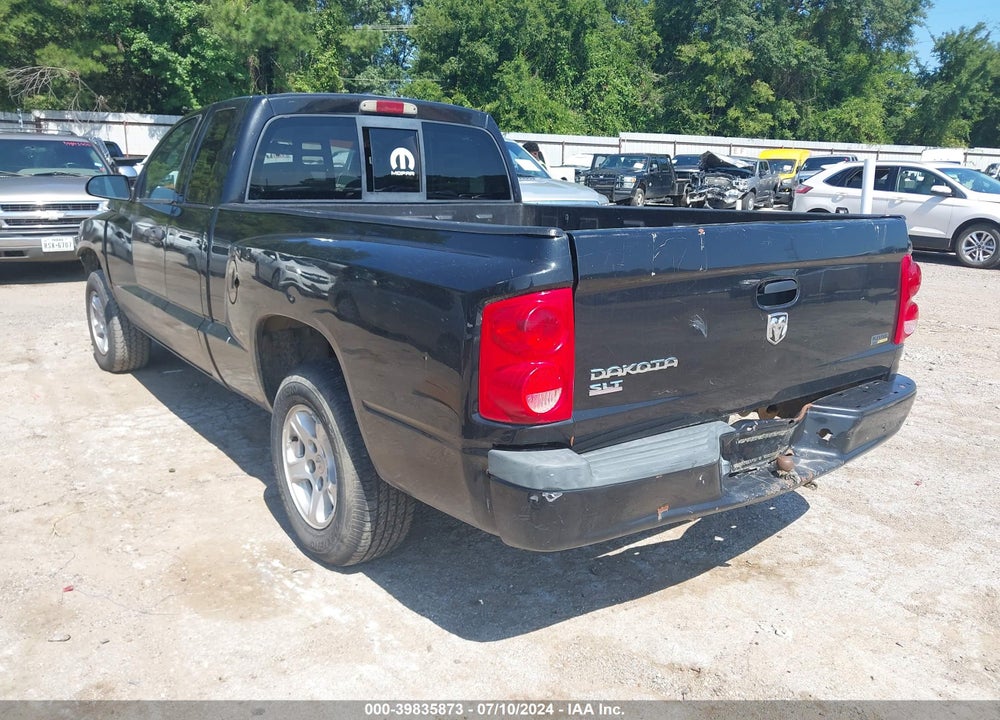 2007 DODGE DAKOTA SLT VIN: 1D7HE42P67S168915