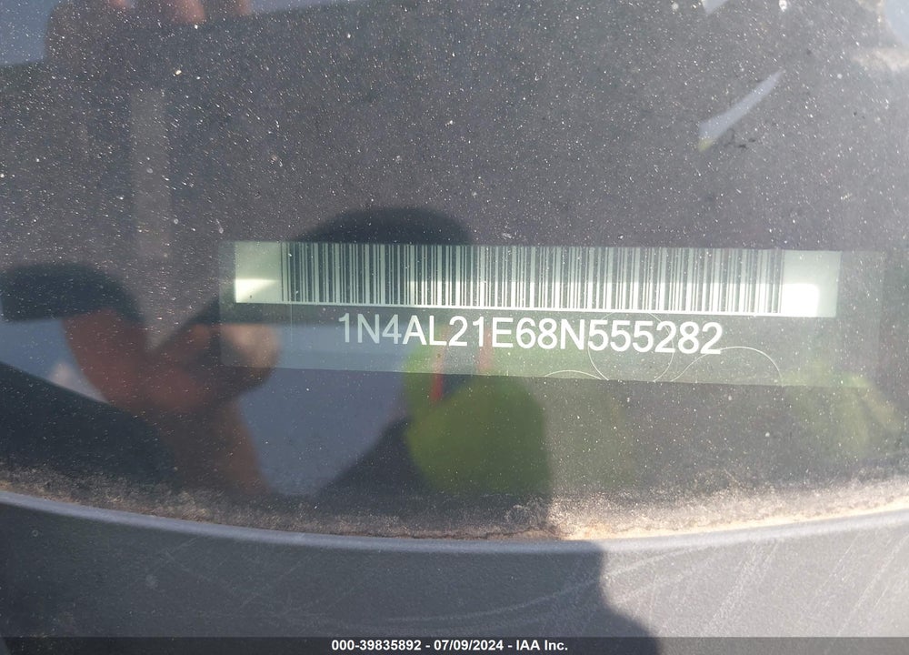 2008 NISSAN ALTIMA 2.5 S VIN: 1N4AL21E68N555282