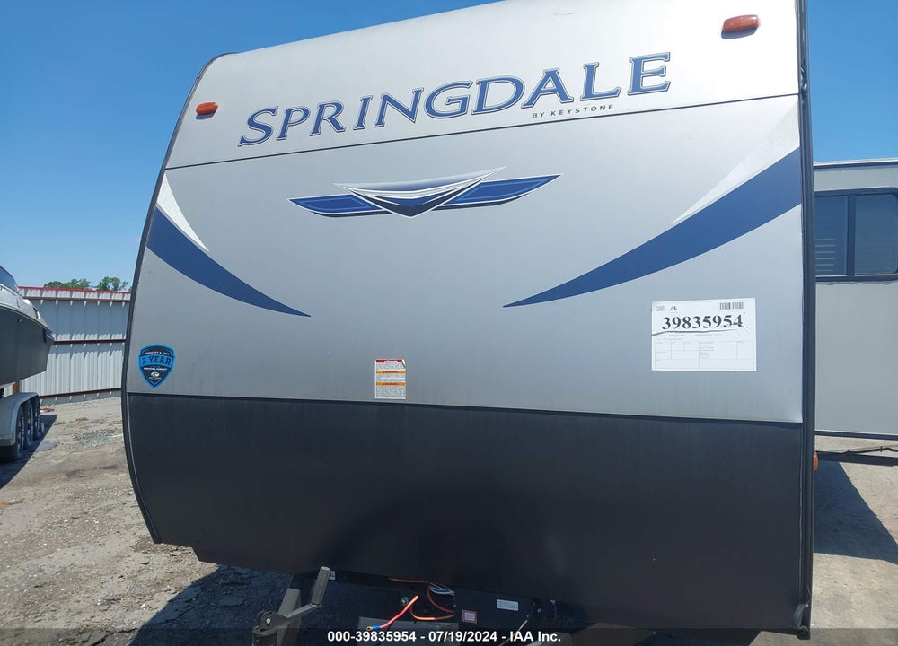 2021 KEYSTONE SPRINGDALE M-266RL VIN: 4YDT26625M3109655