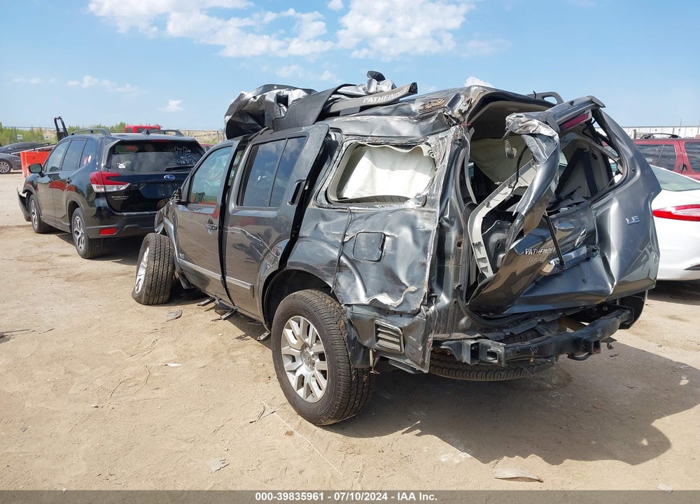 2008 NISSAN PATHFINDER LE V8 VIN: 5N1BR18B28C619120