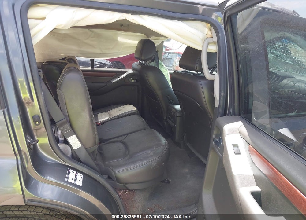 2008 NISSAN PATHFINDER LE V8 VIN: 5N1BR18B28C619120