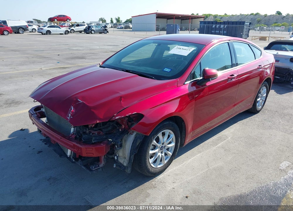 2018 FORD FUSION S VIN: 3FA6P0G77JR158495