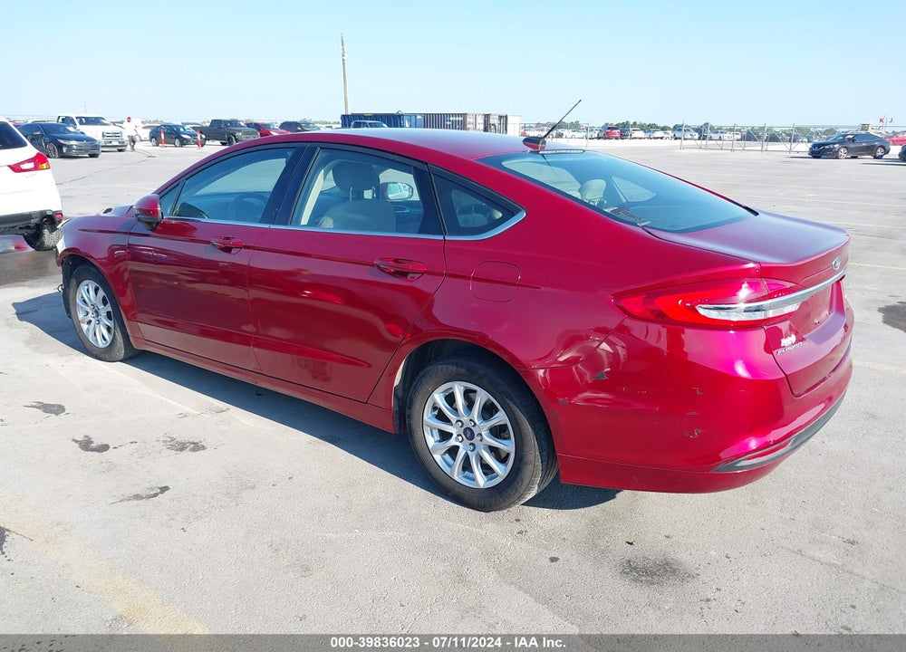 2018 FORD FUSION S VIN: 3FA6P0G77JR158495