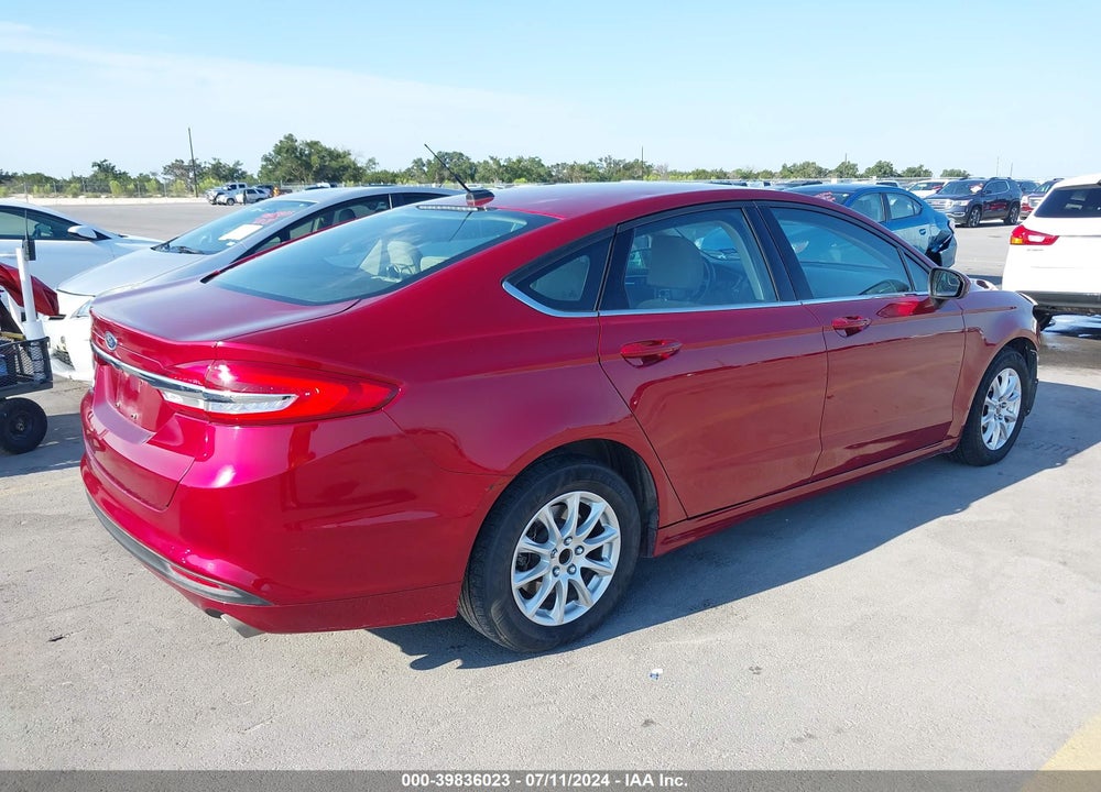 2018 FORD FUSION S VIN: 3FA6P0G77JR158495