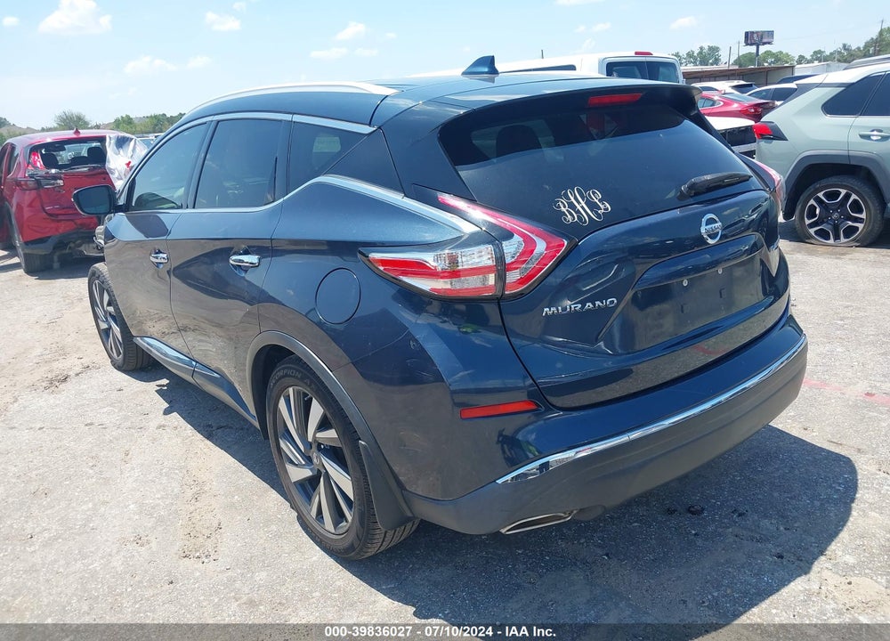 2018 NISSAN MURANO PLATINUM VIN: 5N1AZ2MG1JN146355