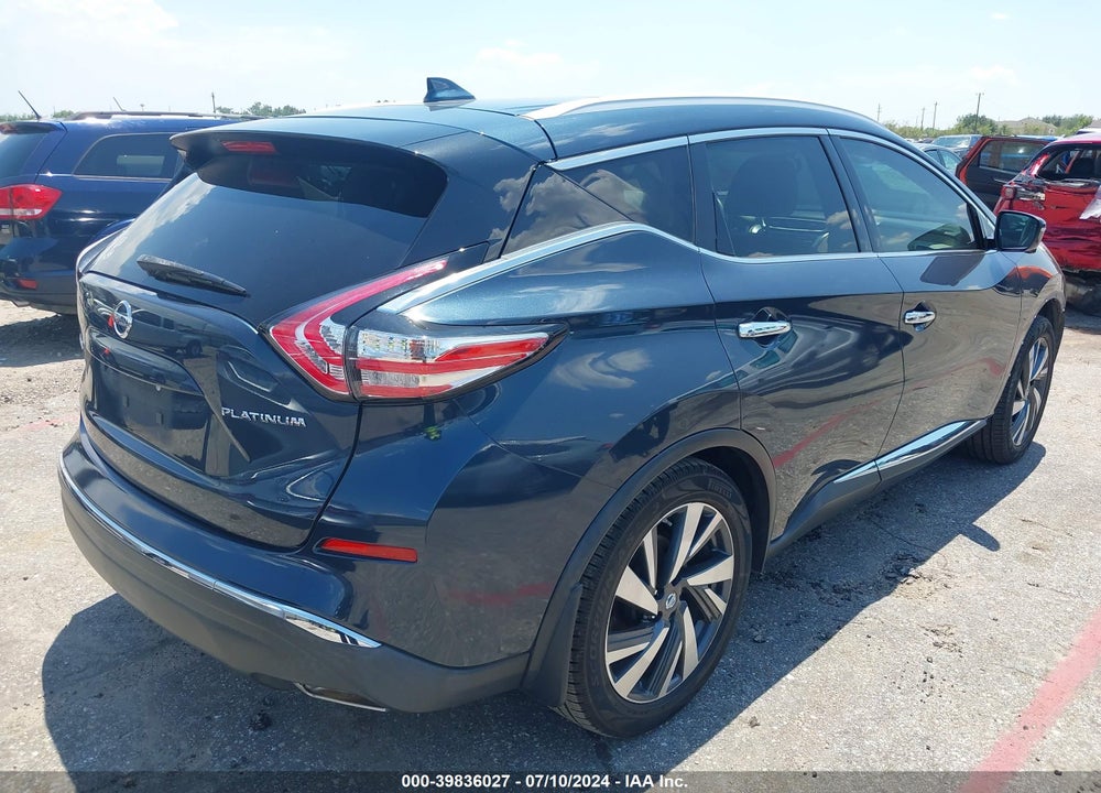 2018 NISSAN MURANO PLATINUM VIN: 5N1AZ2MG1JN146355