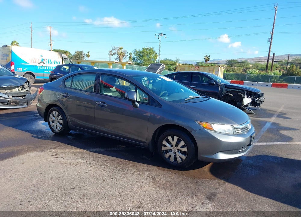 2012 HONDA CIVIC LX VIN: 2HGFB2F59CH314508