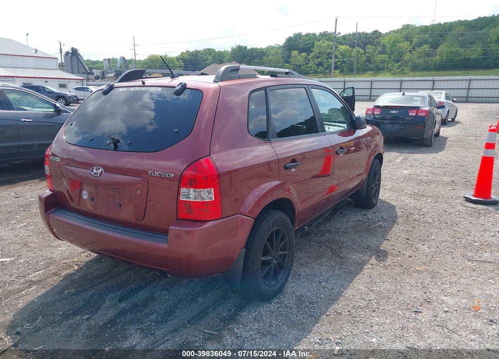 2007 HYUNDAI TUCSON GLS VIN: KM8JM12B07U650023